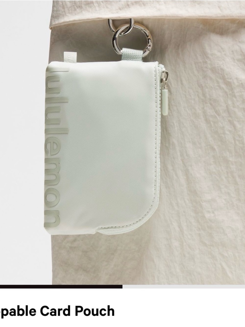 lululemon capable card pouch PLCN/JDGR.    sold out